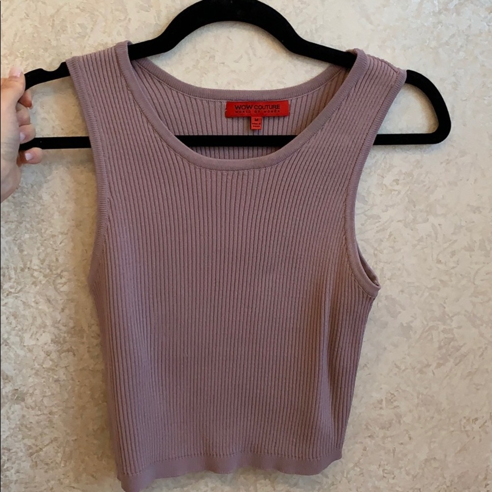 Purple crop top